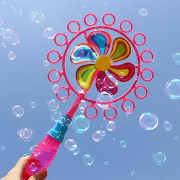 Soplador de pistola de burbujas de agua para fiestas infantiles, juguete eléctrico para bodas, máquina de burbujas de jabón, Pomperos, juguete al aire libre