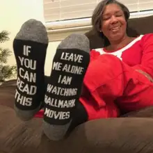 Пара носков смешанные хлопковые смешанные носки с буквенным принтом теплые рождественские новогодние носки для мамы и папы, короткие носки