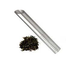 20pcs/lot Tea Filters 304 Stainless Steel Tea Sticks Long Tea Infuser Strainer Teapot Accessories