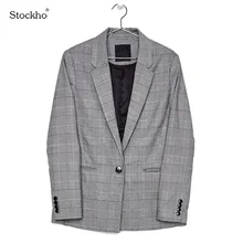 Costume une pièce pour femmes, veste à carreaux, mode décontractée, costume pipi, nouvelle veste à carreaux, ample, bouton simple, printemps et automne, 2021 