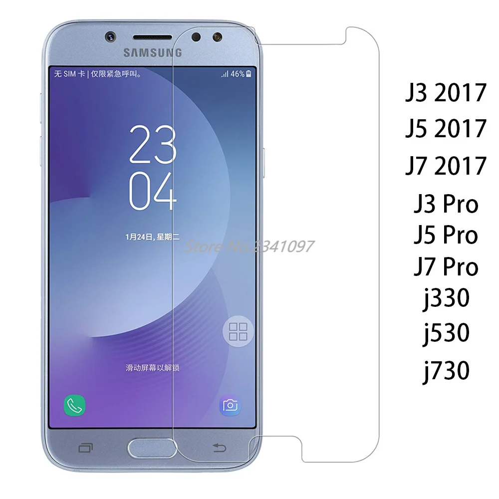 9H HD закаленное стекло для SAMSUNG Galaxy J3 J5 J7 2017 EU Защитная пленка экрана J330 J530 J730 Pro