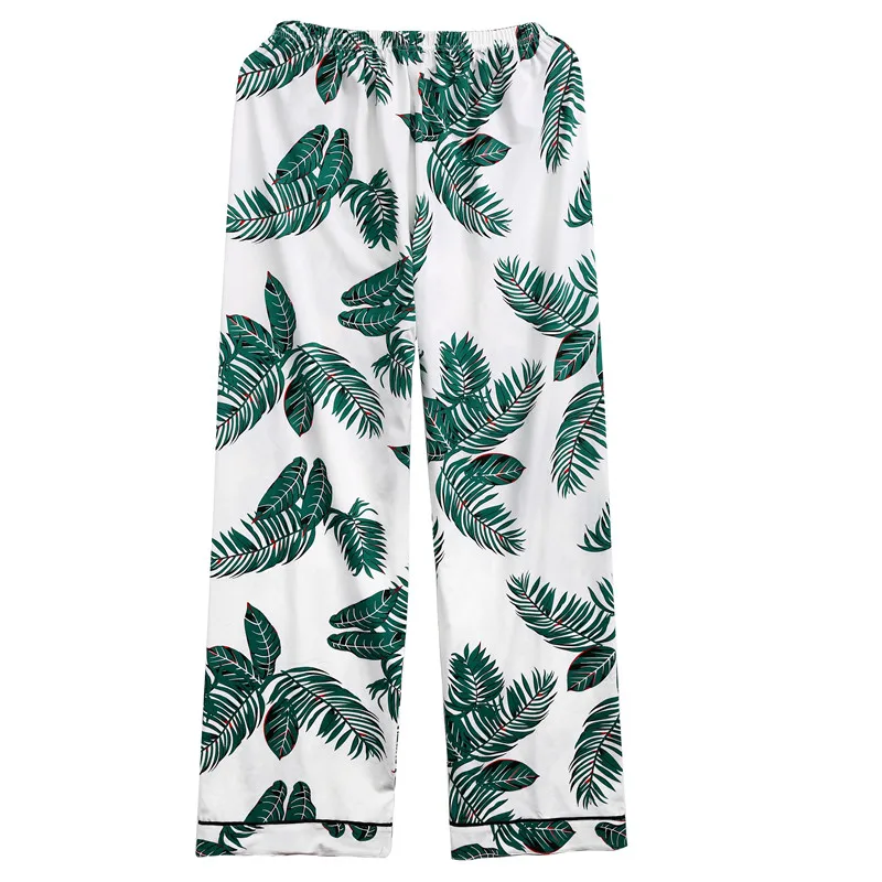 Leaf-Print-Pajama-Set-Green-Short-Sleeve-Tops-Long-Pants-Pajama-Sets-For-Women-Spring-Casual (2)