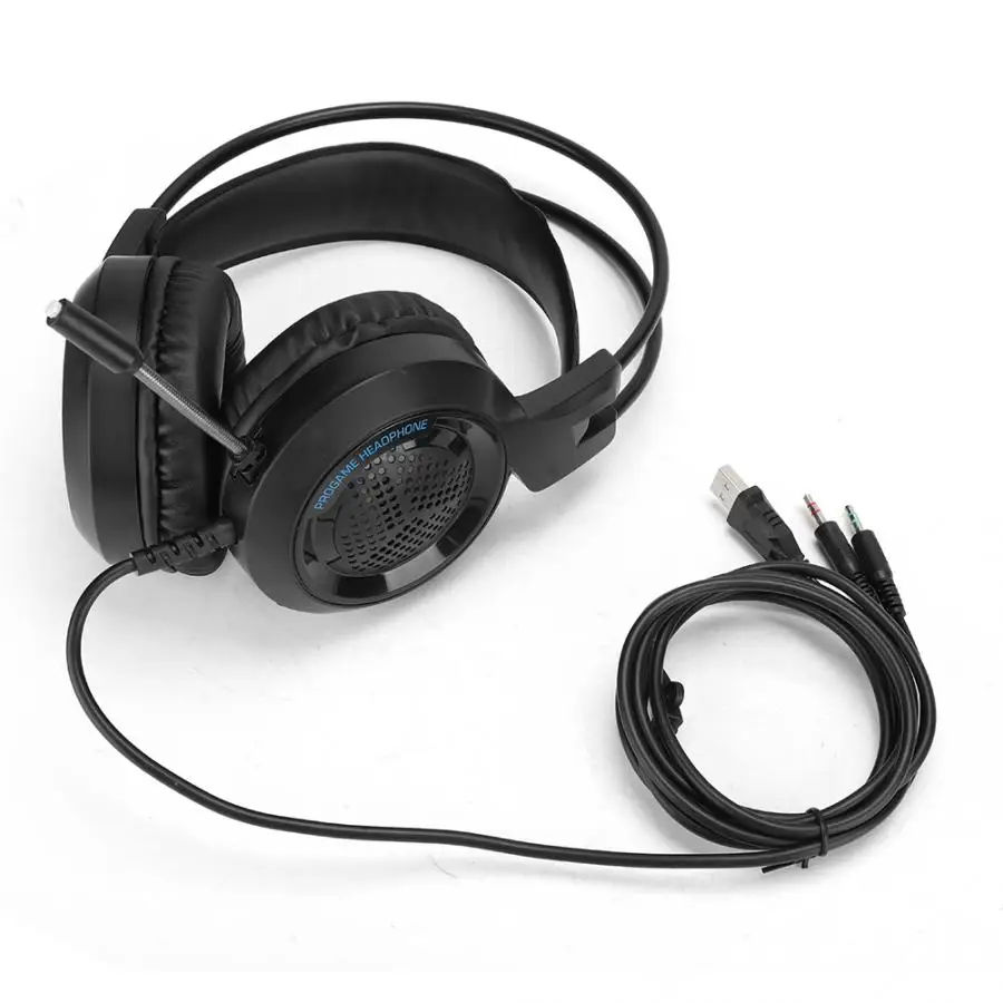 Компьютерные аксессуары PC компьютер игровая музыка Киберспорт Gaming Headset V2000 с Цвет светильник для Интернет кафе не поддается насильственному