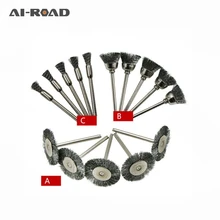 15 шт., стальная проволока, полировка щеток, колесо, щетка для инструментов, мини-шлифовка, шлифовка, сварка металлических поверхностей