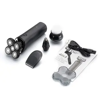 

New 5-head Electric Shaver Fashion Men Multi-function 4-in-one Washable Razor Washing Nose Hair Trimmer