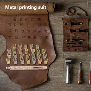

26PCS Leather Stamp Zinc Alloy Letters Stamping Symbol Set Metal Leather Marking Tool DIY Gift Personalized Stamping Mold