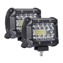 200W 4in Car LED Work Light Bar Driving Lamp for Offroad Boat Tractor Truck 4x4 SUV Fog