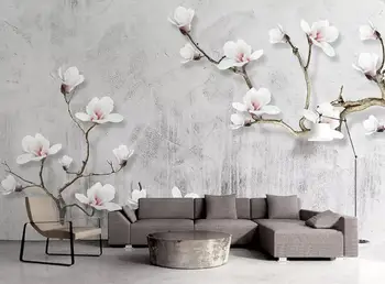 

[Self-Adhesive] 3D Magnolia WG954 Wall Paper mural Wall Print Decal Wall Murals Belly