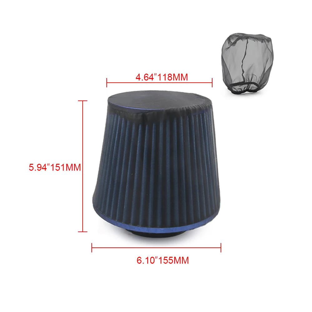 Air Filters Universal Air Filter Protective Cover Waterproof Oilproof Dustproof For High Flow Air Intake Filters Filter Cover OFI048