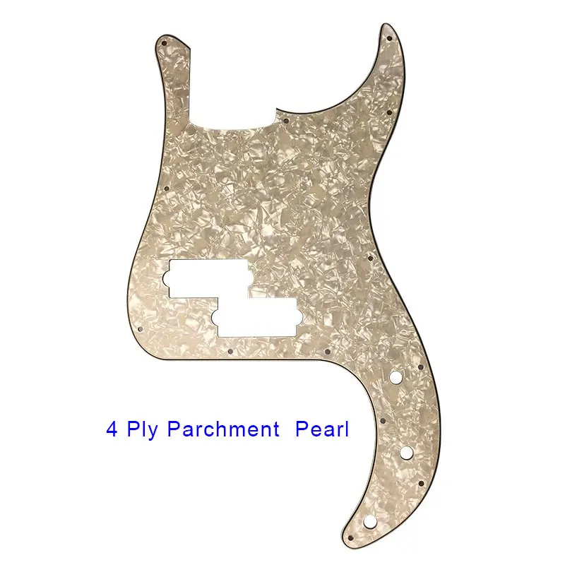 Parchment pearl Гитарные части, электрогитара на заказ, накладки для 13 винты для отверстий, США/Мексика, стандарт Fd, P бас-гитара, накладки для царапин - Цвет: Parchment pearl