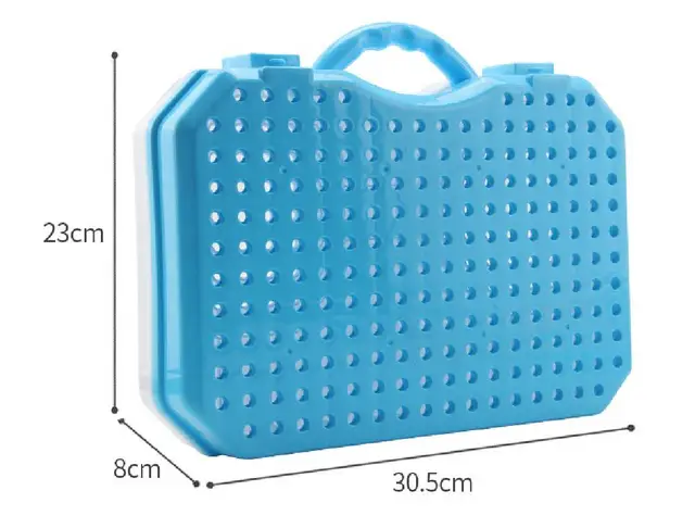 Drilling Screw 3d Creative Mosaic Toys Children Assembly Building Blocks Kids DIY Electric Drill Set Boy Educational Toolbox Toy 6