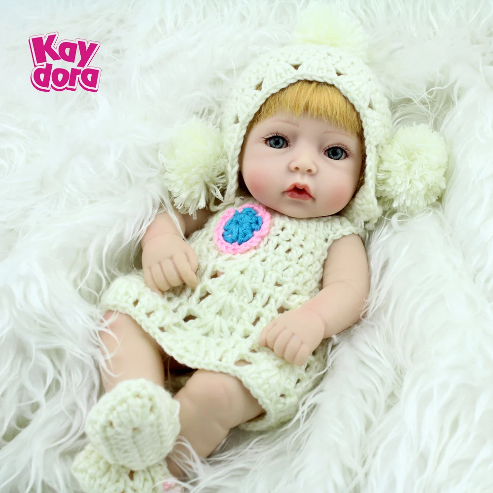 Детские мини игрушки 28 см силиконовая Bebe Reborn Baby Doll Alive Girls Bath Playmate Реалистичная