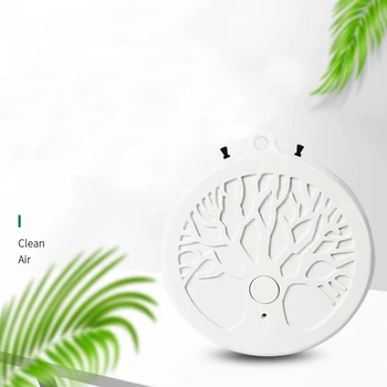 

Air Purifier Portable Negative Ion Air Purifier Mini Portable Hanging Neck Purifier Necklace White