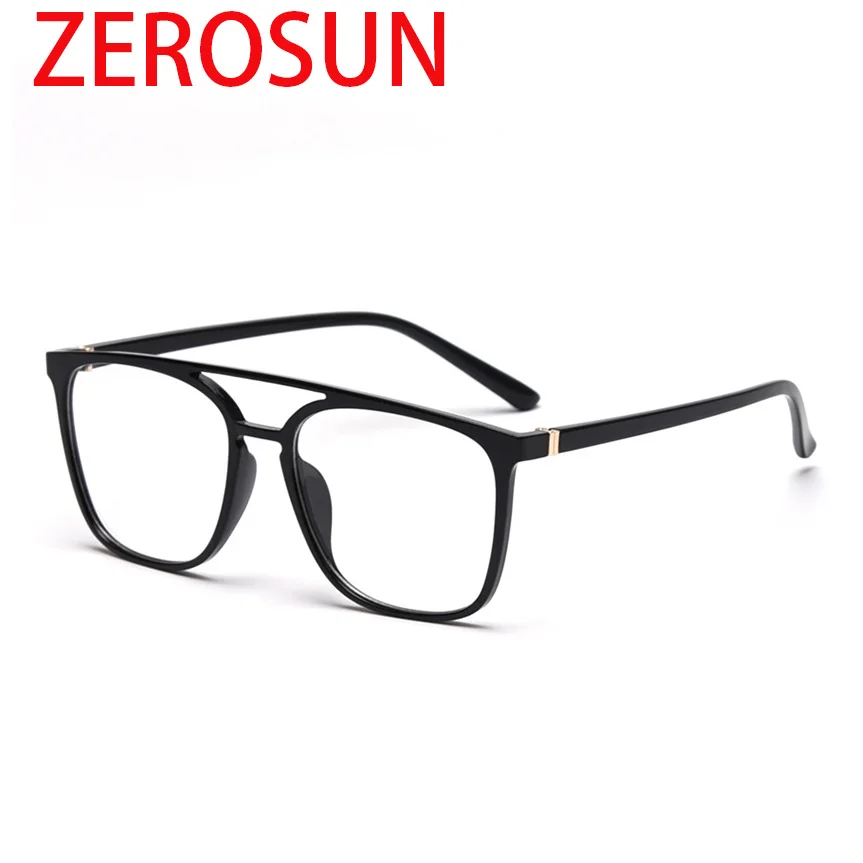 Zerosun винтажные прозрачные очки для мужчин негабаритных оптических Ботан