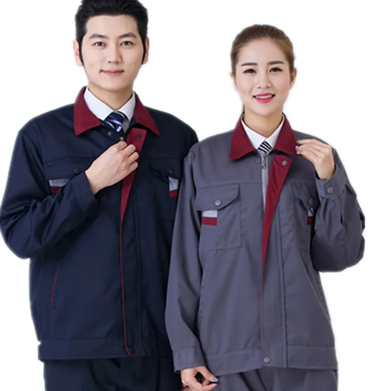 

Worker Clothing Workwear Clothes Set Male/female Workmen Factory Uniform Work Clothes Long-sleeved Overalls Suit Male Free Ship