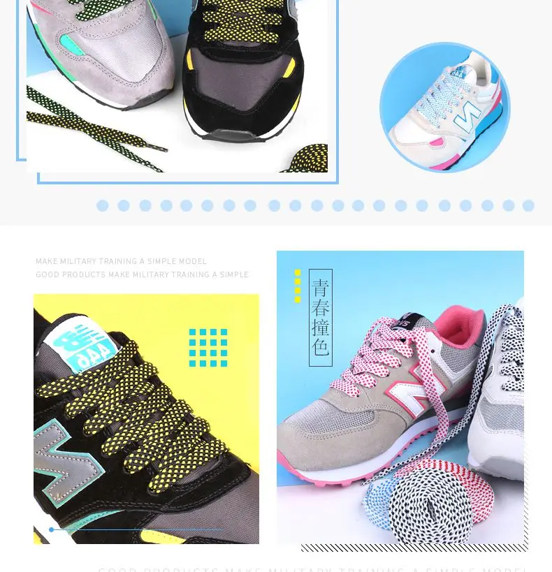 1 Paar Flache Zweifarbige Schnürsenkel für Sneakers Polyester Karierte Doppelschichtige Hohlschnürsenkel für Schuhe Sport Tennis Schnürsenkel – Detail 4