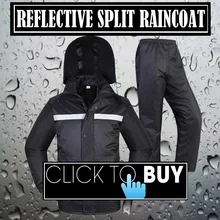 SPARDWEAR водонепроницаемый дышащий светоотражающий мужской пиджак и брюки наборы полиэстер pongee черный разделенный дождевик