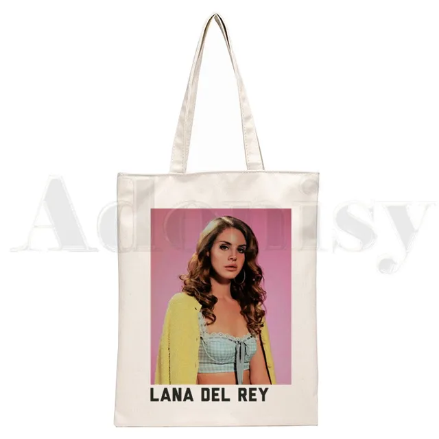 Lana Del Rey LOGO Printed Graphic Hipster Cartoon Print Shopping Bags Girls Fashion Casual Pacakge Hand Bag N2014I