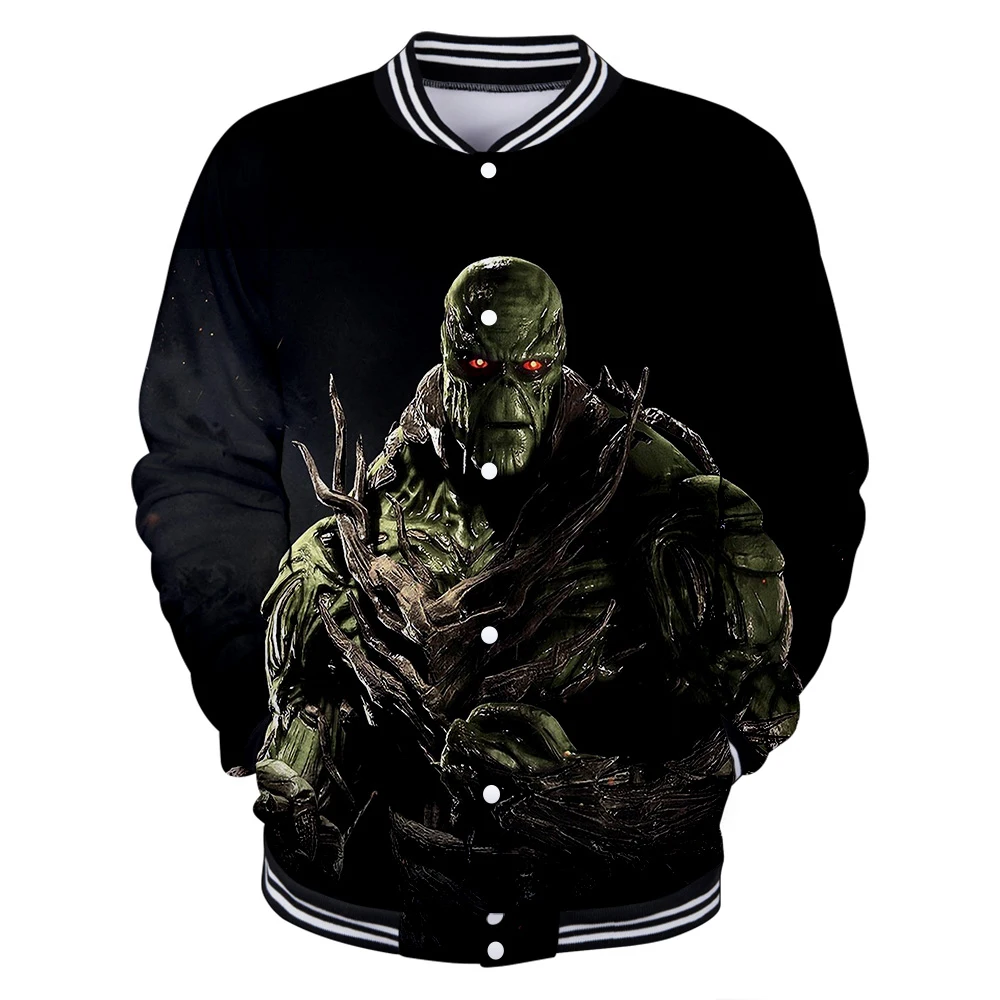 3D Hoodie Swamp monster Print Baseball Jacket Coat Women Unisex Casual hoodies Long Sleeve Harajuku Sweatshirt Hip Hop Clothing