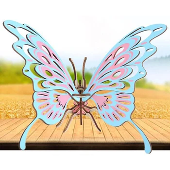

Simulation Butterfly Toy Model 3d Three-dimensional Wooden Jigsaw Puzzle Toys for Children Diy Handmade Wooden new