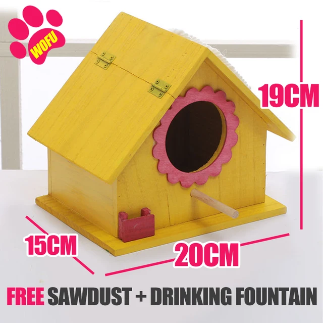"We Love Our Pets" Wooden Outdoor Bird Cottage   8