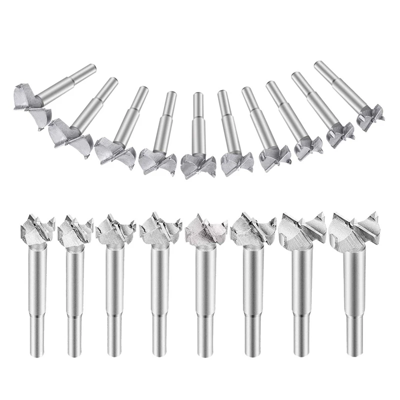 

18 Pcs15-40mm Woodworking Hole Saw, Forstner Bits Set Drilling Tool, Carbide Hole Saw Drill Bit Set for Wood Plastic Plywood