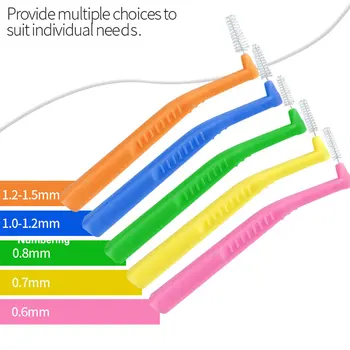 

Hot 20Pcs/box L Shape Interdental Brush Oral Care Teeth Whitening Dental Tooth Pick Tooth Orthodontic Toothpick ToothBrush