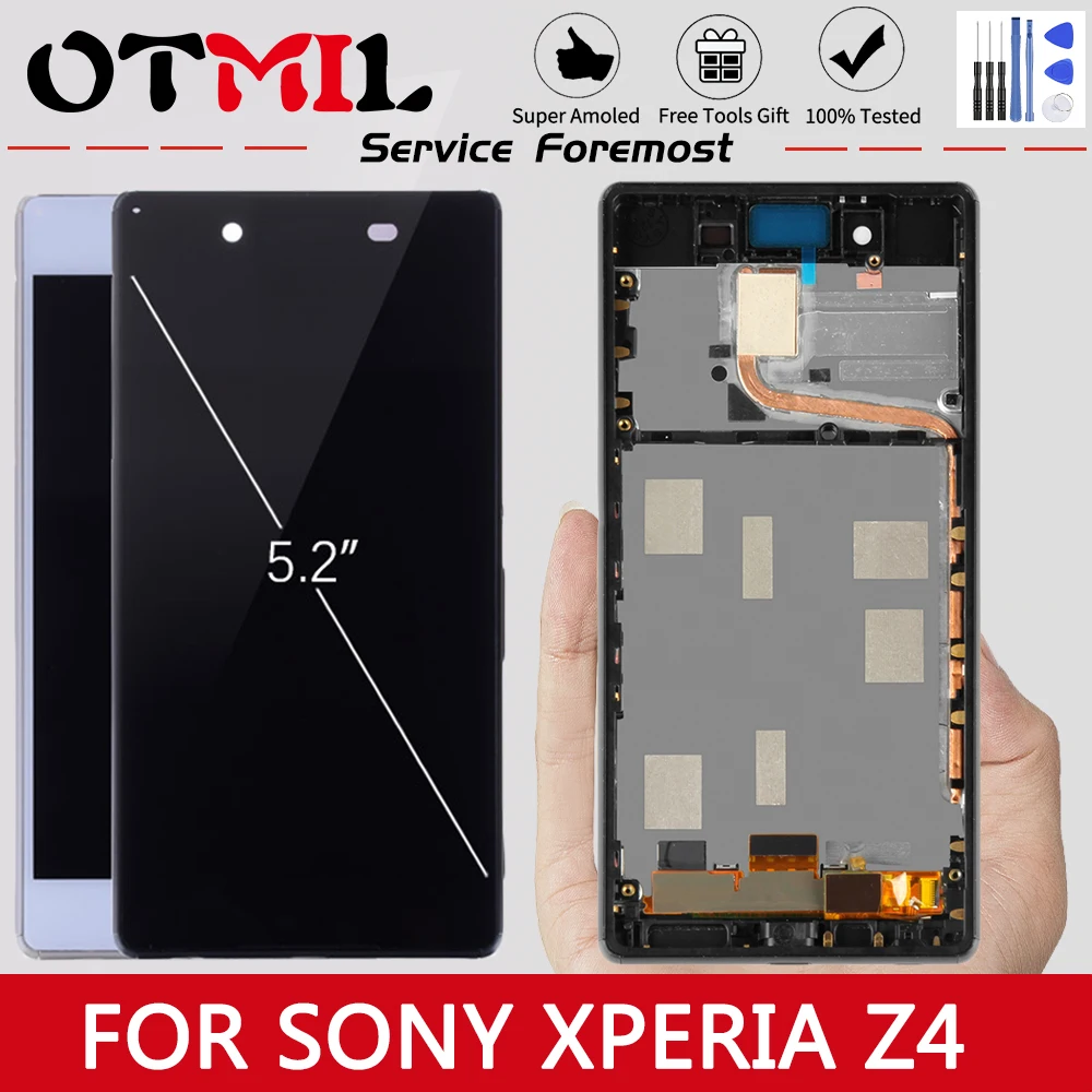 ЖК-дисплей 4 7 дюйма OTMIL для SONY Xperia Z4 сенсорный экран с рамкой XPERIA дисплей E6553 E6533 E5663