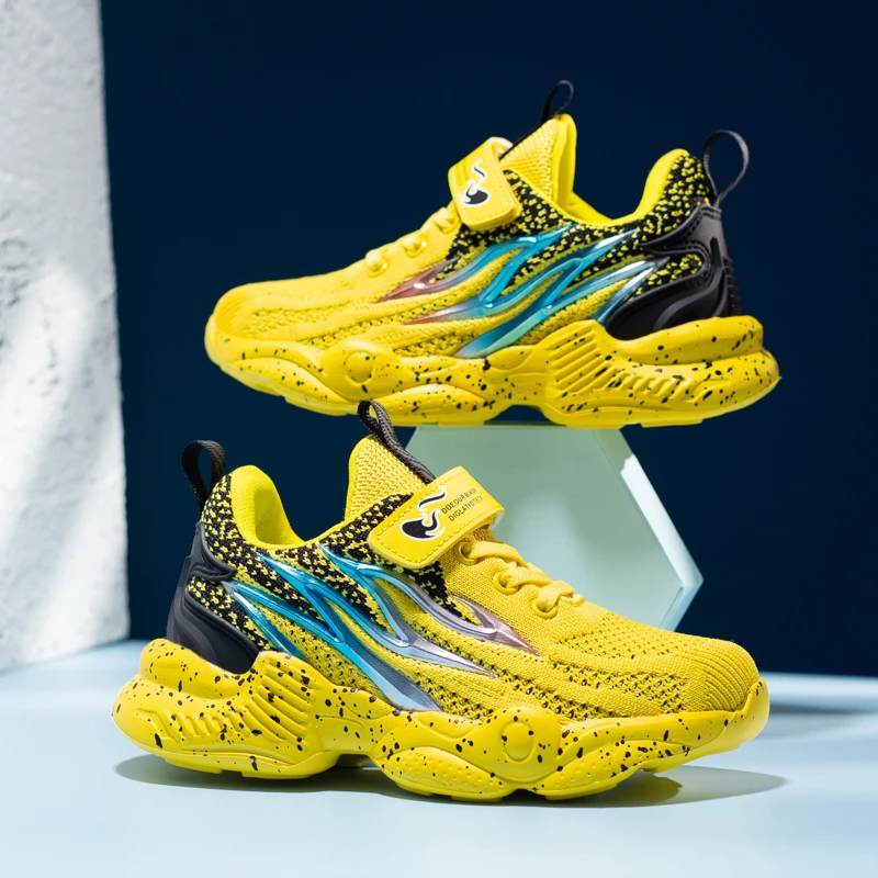 girls yellow tennis shoes