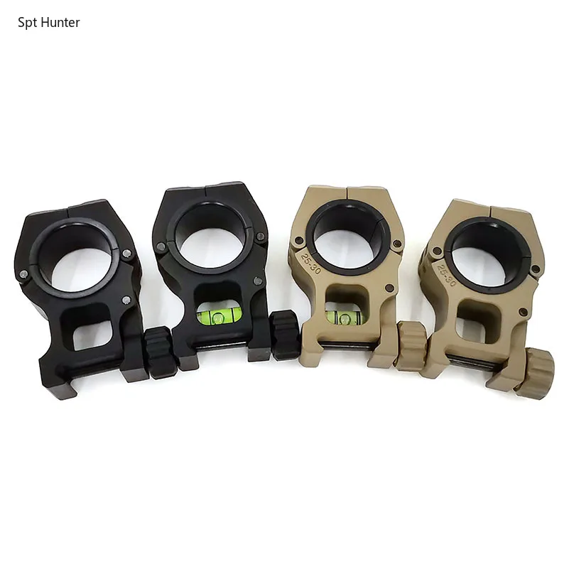 

30mm 25.4mm M10 Mount Quick Detachable Flashlight Scope Laser Mount With Spirit Level 20mm Weaverer Rail Dovetail Spirit level