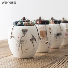 Влагостойкое уплотнение портативный керамический с крышкой кофе в зернах конфеты печенье коллекция резервуар для хранения кухонное украшение для хранения