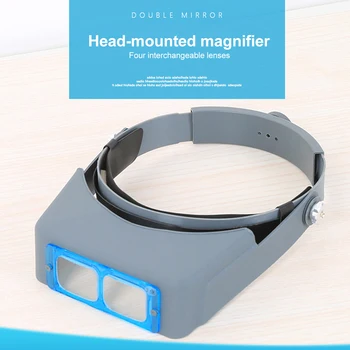 

Headband Glasses Reading Magnification Double Lens Lens Wear Magnifier Magnifier 1.5x 2x 2.5x 3.5x Magnifying Glasses
