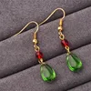 2022 Fashion Elegant Crystal Earrings For Women Hayao Miyazaki Howl's Moving Castle Earrings Red Beads Christmas Jewelry Gift ► Photo 3/6