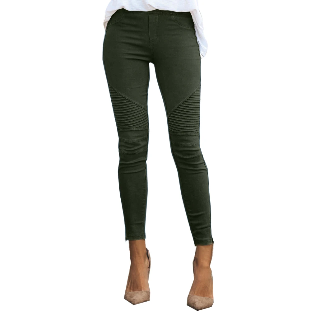 dark green CALOFE, женские джинсы, леггинсы, синие, в полоску, с принтом, леггинсы для женщин, имитация джинсовой ткани, тонкие, для фитнеса, эластичные, бесшовные, леггинсы - Цвет: dark green