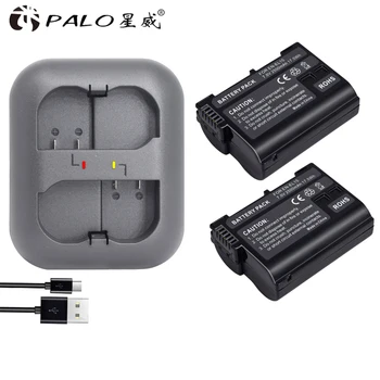 

PALO 2pcs camera battery en-el15 enel15 el15 digital battery for for Nikon D500,D600,D610,D750 D7000,D7100,D7200 with a charger