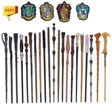 27 tipos de metal núcleo potters varinhas mágicas cosplay voldemort hermione varinha mágica 4 peça etiqueta tecida como bônus sem caixa
