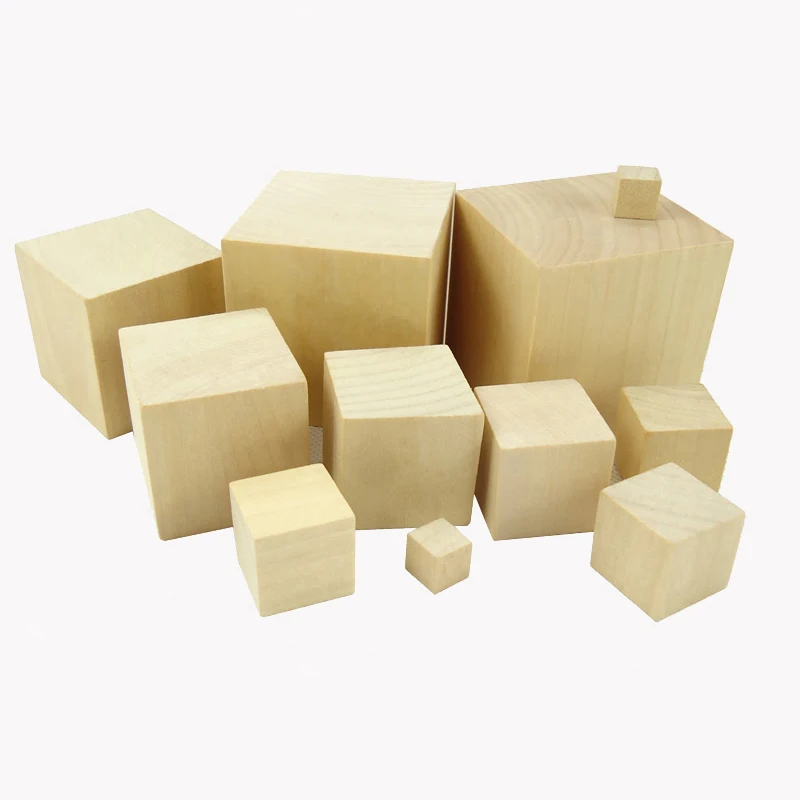 50mm Diameter Natural Wooden Craft Wood Cylinder Block Toy Craft Supplies 30mm 
