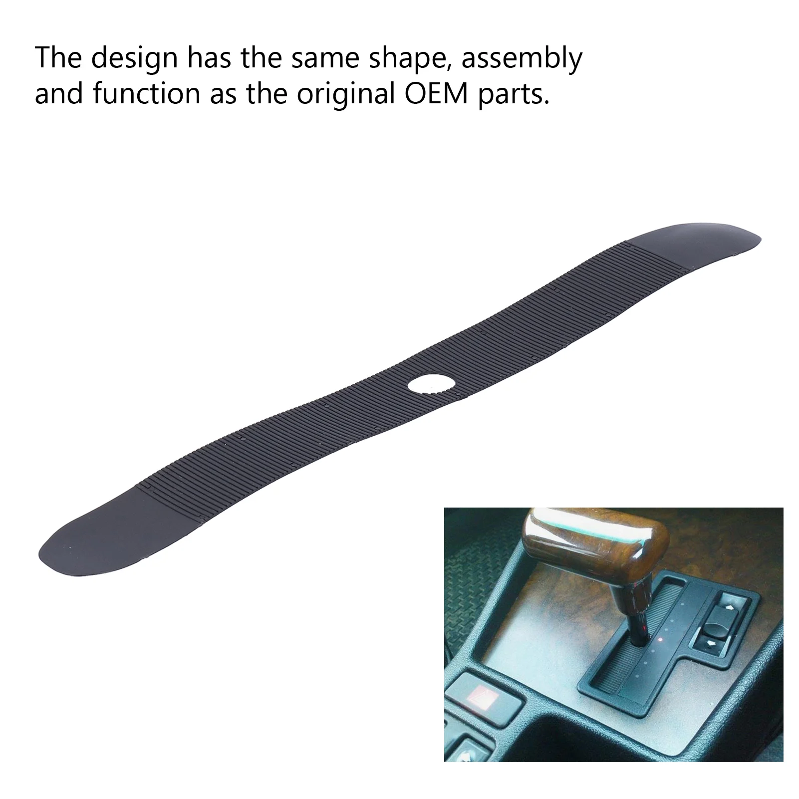 Automatic Shifter Base Slide Trim Cover 51161938352 Replacement for BMW E32 E34 1985‑1996 car gear shift