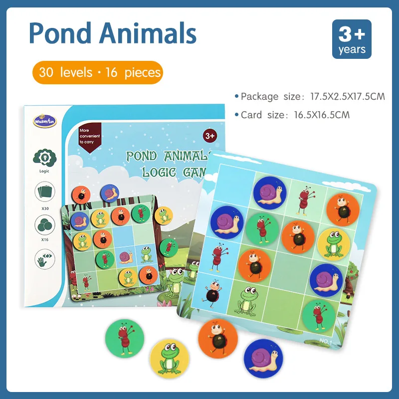 Small Pond Animals Spot животные настольная игра алфавит для детей семья развлечение двойной найти его английская версия карточная игра семейные вечерние логическая игра - Цвет: Small Pond Animals