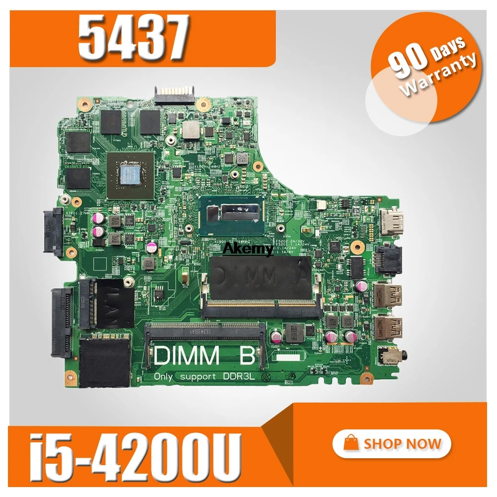 Совершенно I5-4200U GT750/2 GB для Dell Inspiron 3437 5437 материнская плата для ноутбука 12307-2 PWB: VKJ89 CN-0CN2DV CN2DV материнская плата