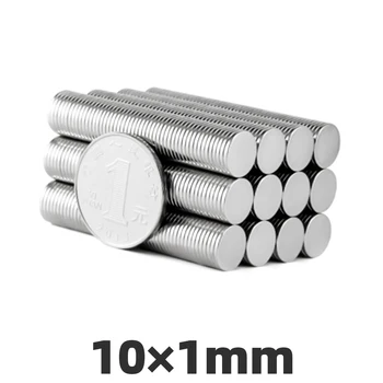 

500pcs 10mm X 1mm Round Neodymium Magnet 10×1mm N35 Sheet Refridgerator Strong Mini Small Rare Earth Magnets Crafts Disc 10*1mm