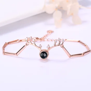 

Personalization Romantic Memory Custom Name Picture Bracelet 100 Languages I love you Pendant Couple Lover Wedding Birthday Gift