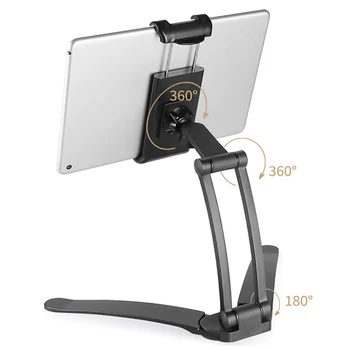 

2 in 1 Wall Hanging Tablet Cell Phone Stand Desk Lazy Phone Holder Aluminum Alloy Tablet Support Mount For iPad iPhone