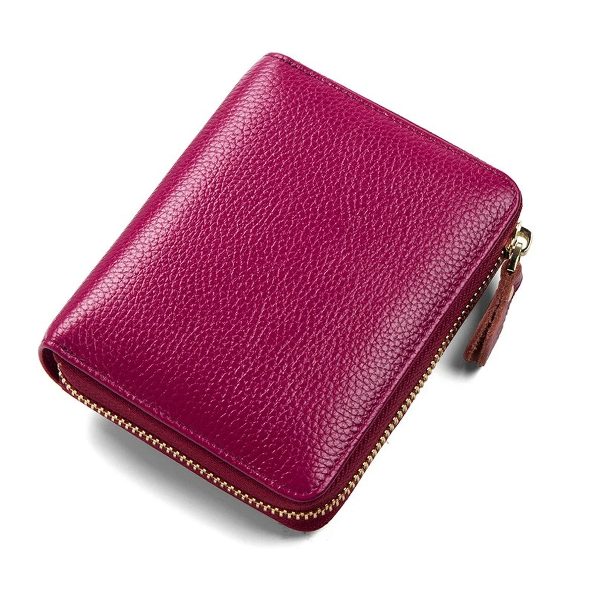 Women's Card Holder Genuine Leather New Multiple Card Slots Large Capacity Card Holder Anti-Theft Card Holder Small Card Package