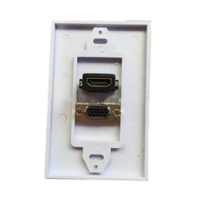 HDMI VGA настенная пластина композитный выход Джек HDTV 1080pABS