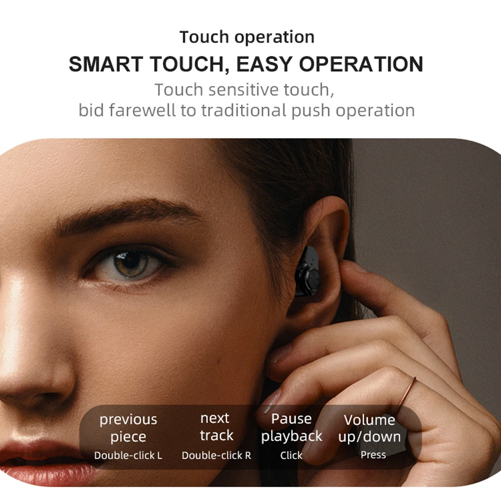 S201 Smart Watch Men Bluetooth Earphones Body