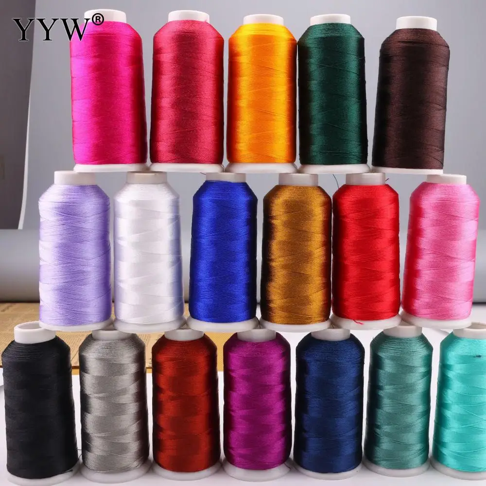 

10spools 0.3mm Polyamide Cord Sewing Thread For Rope Silk Beading String For Diy Jewelry Making Crafts Macrame String 21 Color