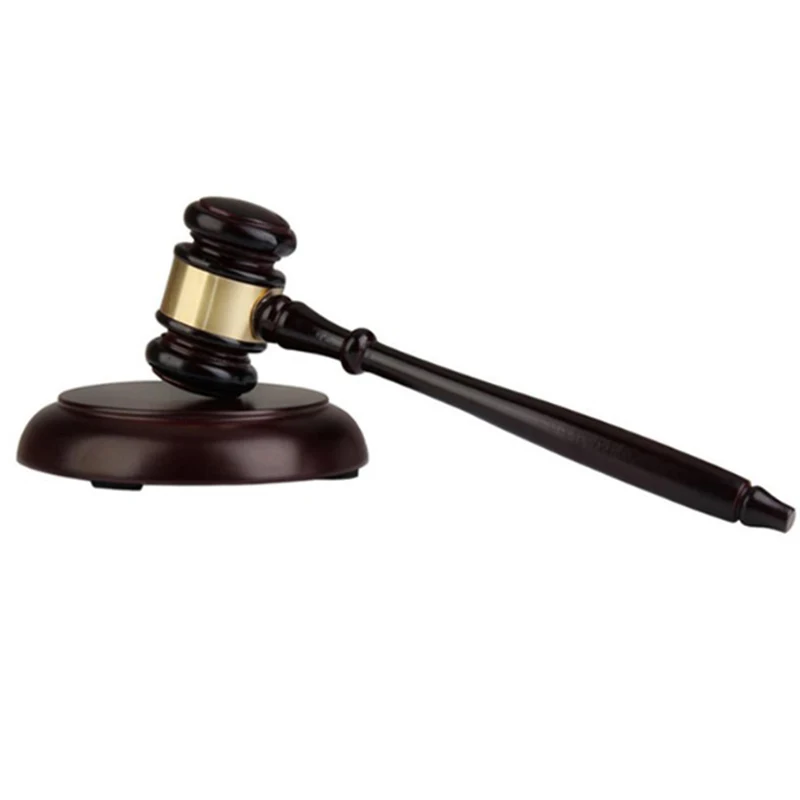 

Promotion! Wood Gavel and Round Block Set Handcrafted Wood Hammer with Block for Lawyer Judge,Auction Sale
