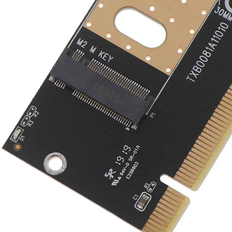 M.2 Накопитель SSD с протоколом NVME адаптер M2 к PCI Express 3,0X16 карта контроллера M интерфейс ключа поддержка PCI Express 3,0X4 2230-2280 Размер