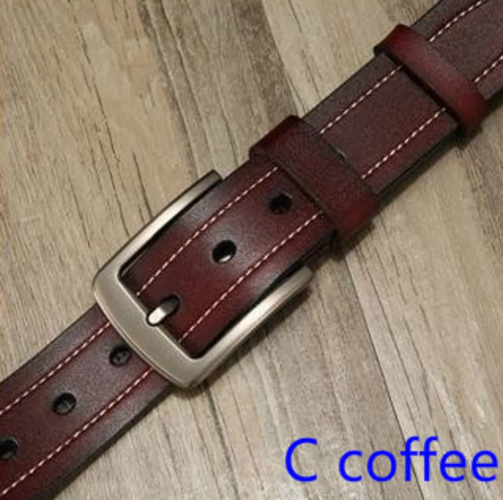 C Coffee Peikong ремень мужской кожаный ремень мужской ремень из натуральной кожи роскошный ремень с пряжкой для мужчин пояс ceinture homme - Цвет: C Coffee
